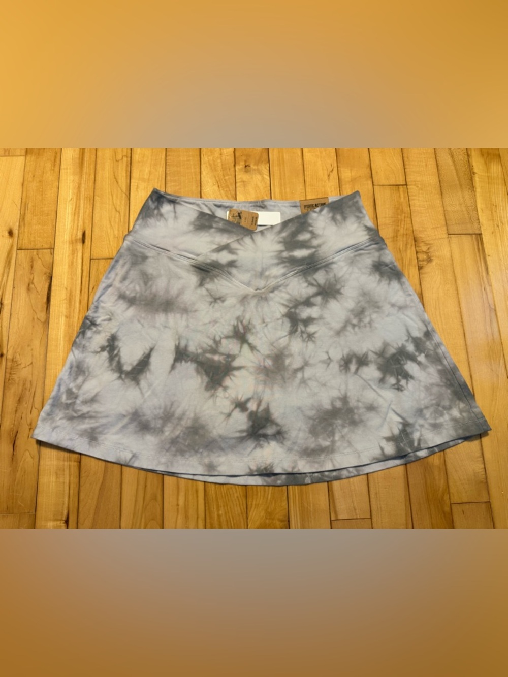 NWT Tie-Dye A-Line Skirt - Gray Large